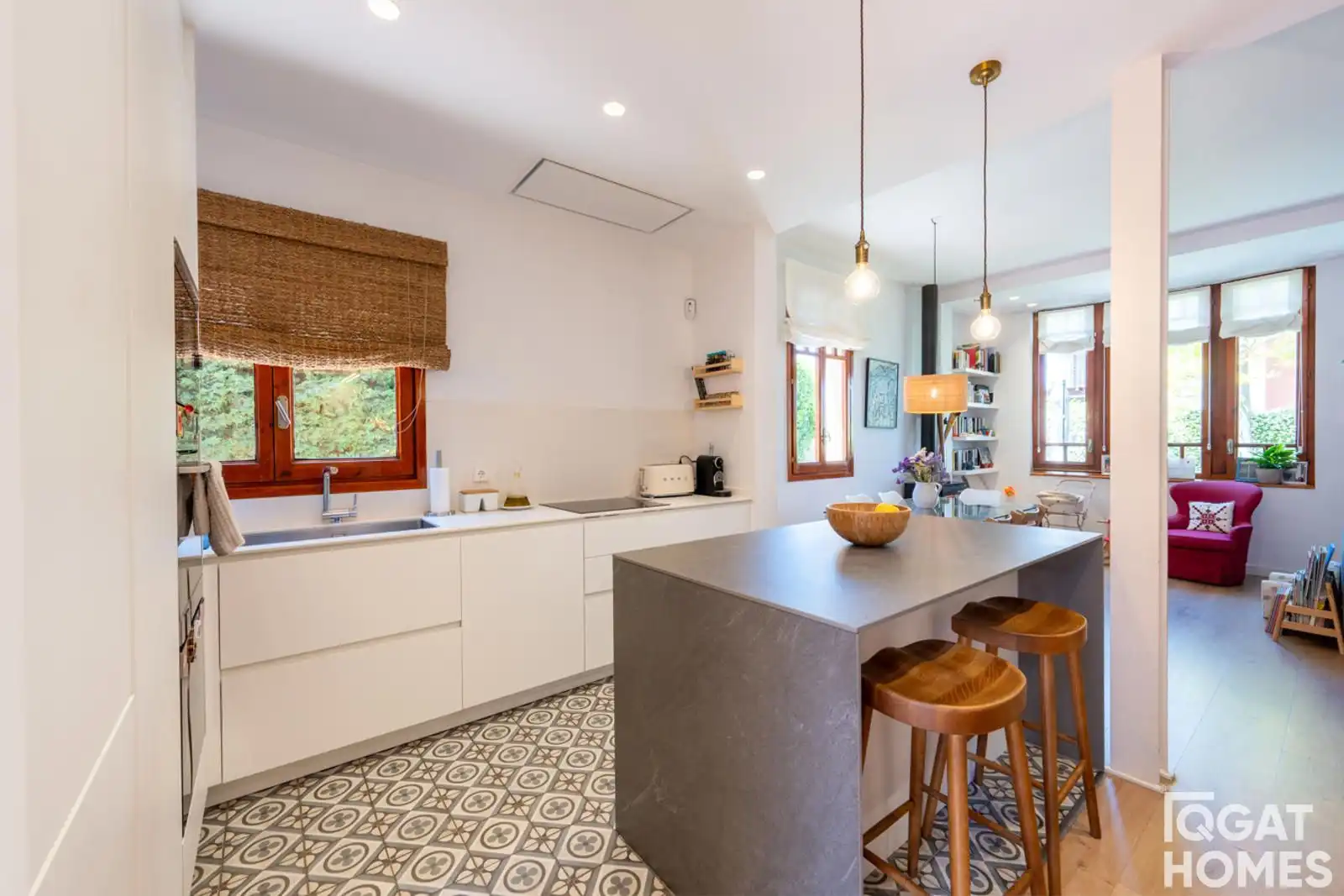 Kitchen of Detached homes for sale in Sant Cugat del Vallès  with Air Conditioner, Heating and Terrace