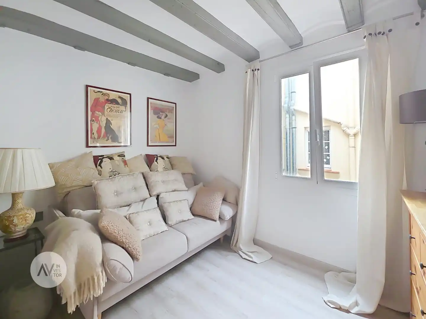 Sala de estar de Ático en venta en Barcelona con Aire acondicionado, Calefacción y Amueblado