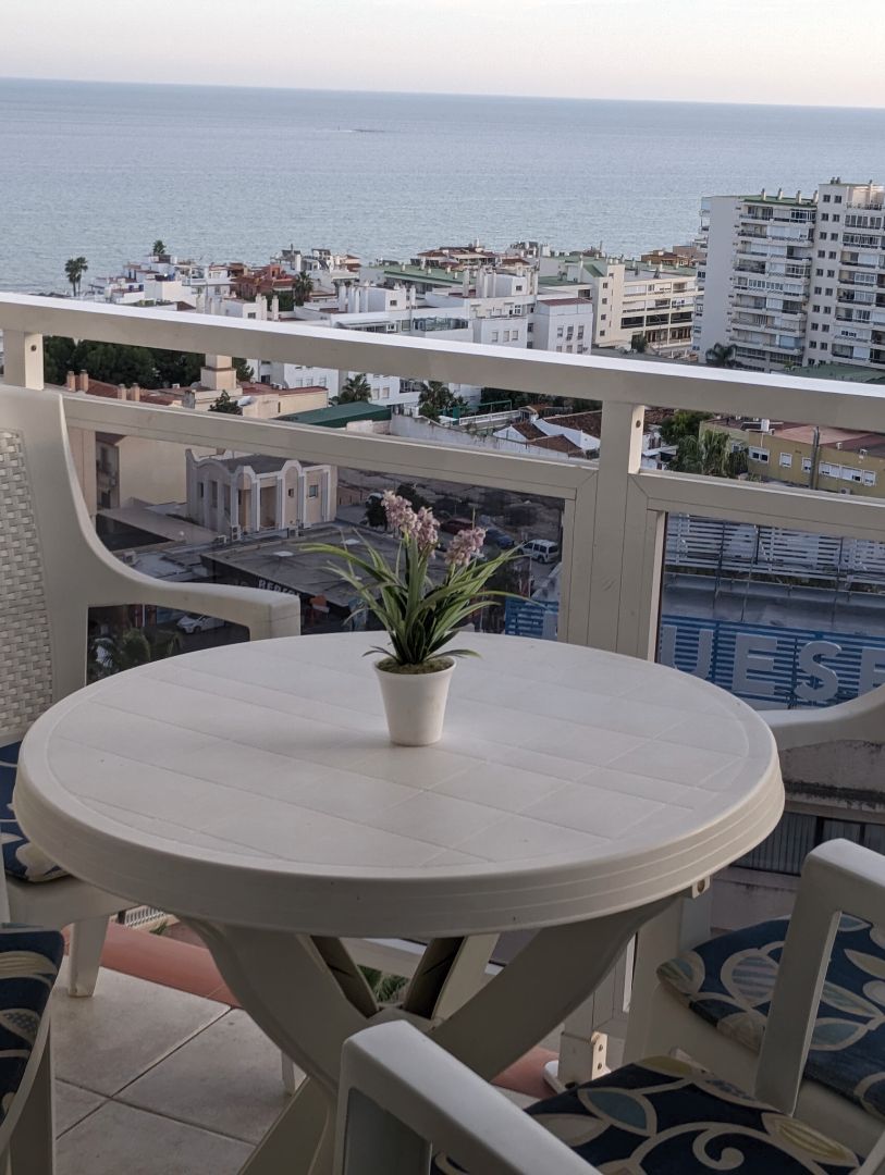 Balcony of Study for sale in Torremolinos  with Air Conditioner, Heating and Furnished