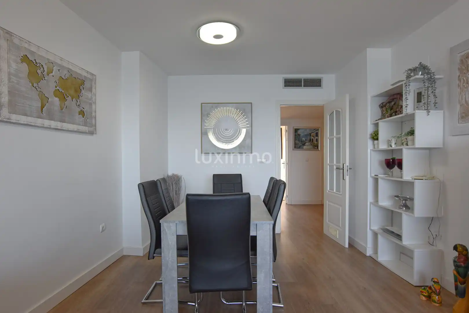 Dining room of Flat for sale in Calpe / Calp  with Air Conditioner, Private garden and Terrace