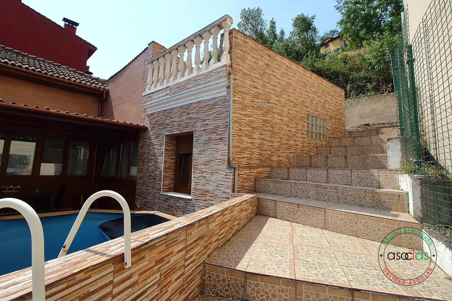 Terrassa de Casa adosada en venda en Mieres (Asturias) amb Calefacció i Terrassa
