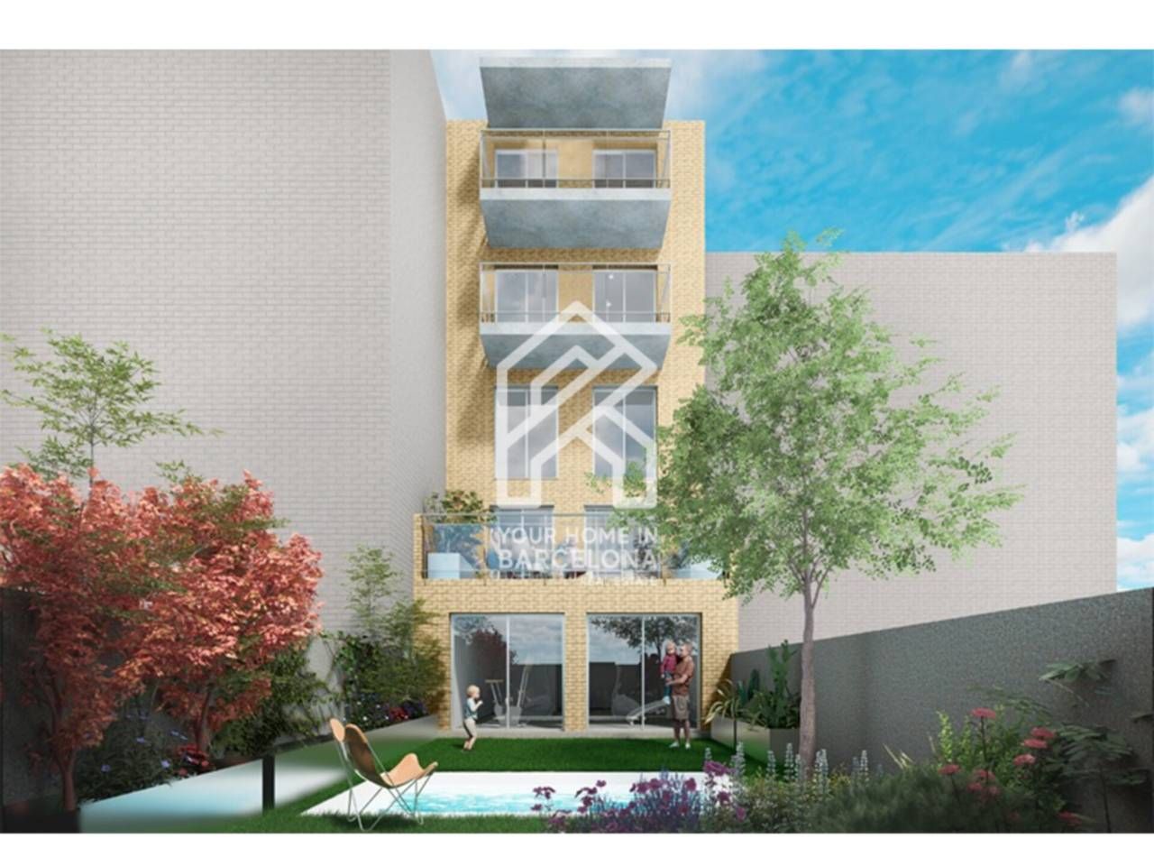 Exterior view of Flat for sale in Santa Coloma de Gramenet  with Air Conditioner, Heating and Terrace