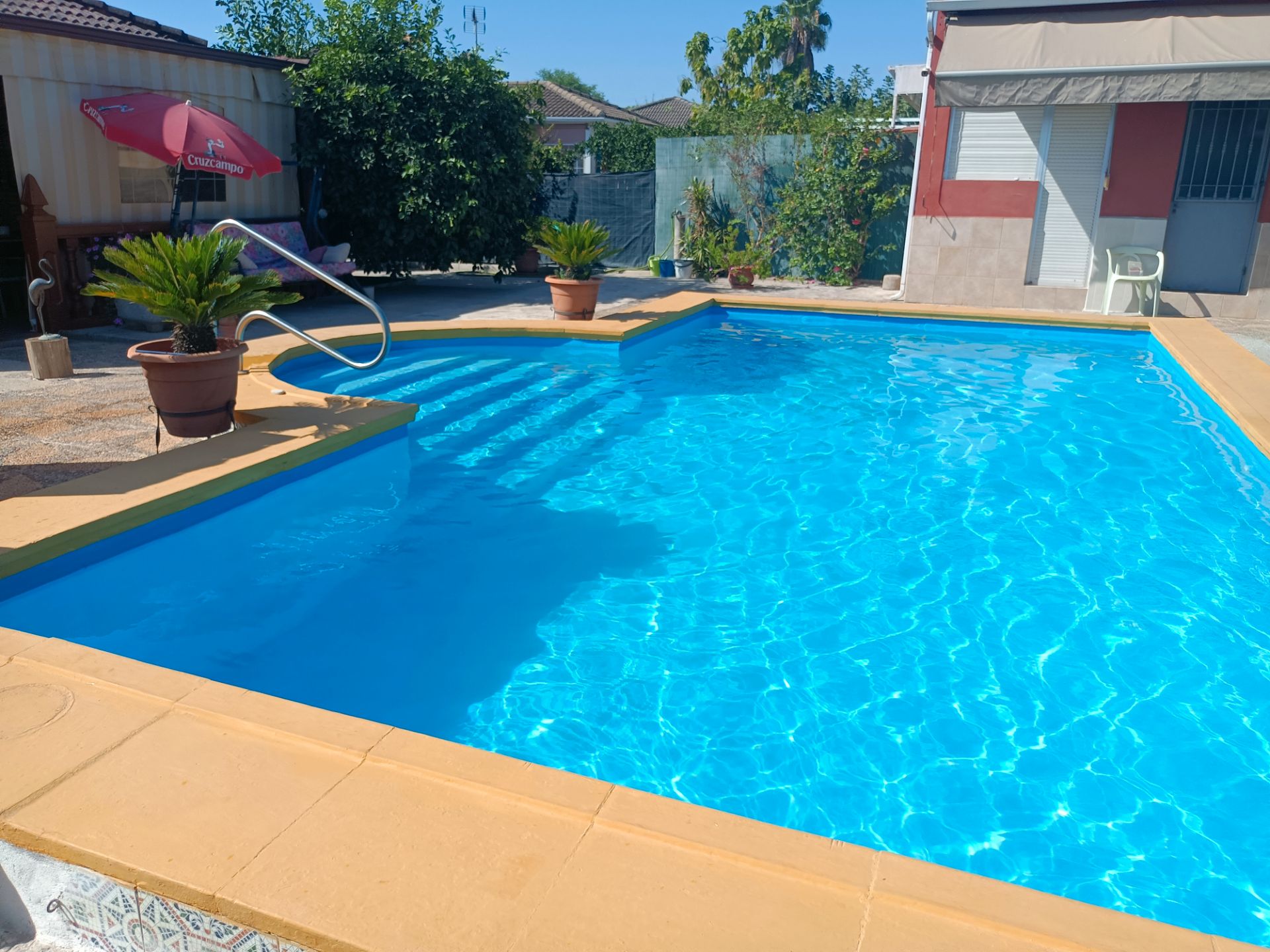 Swimming pool of House or chalet for sale in  Córdoba Capital  with Air Conditioner, Private garden and Swimming Pool