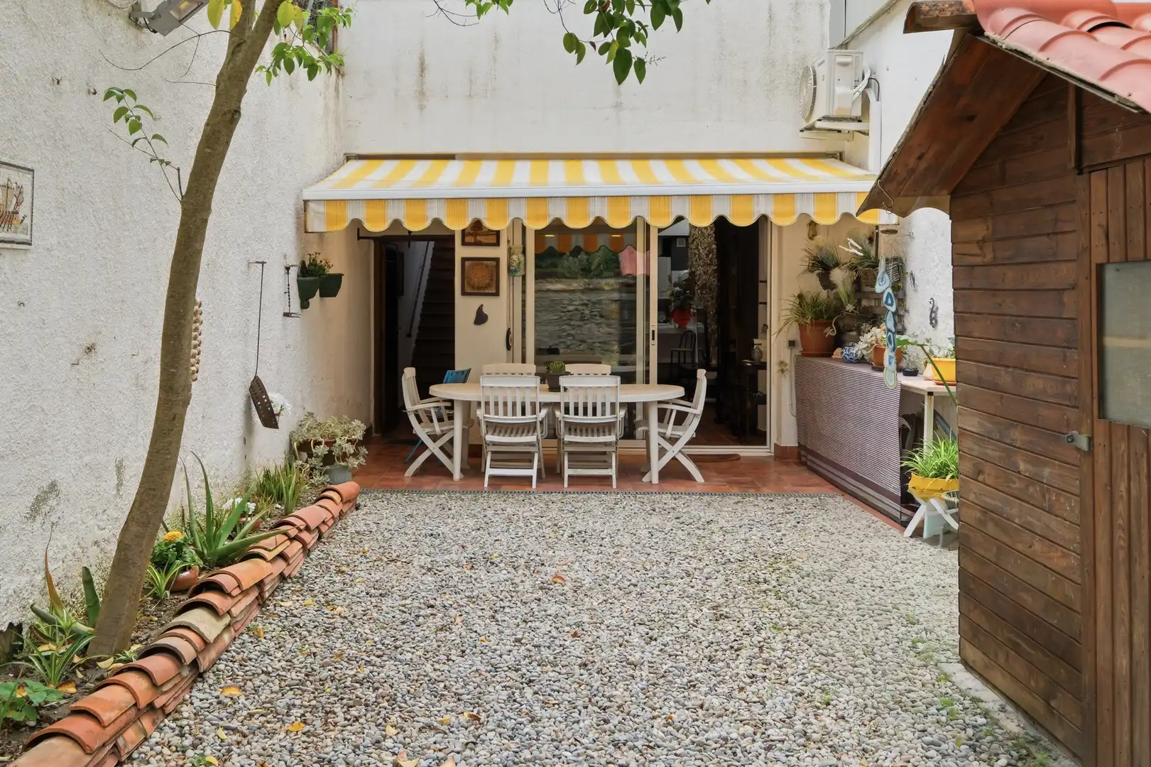 Terraza de Casa adosada en venta en Riudarenes con Aire acondicionado, Calefacción y Jardín privado