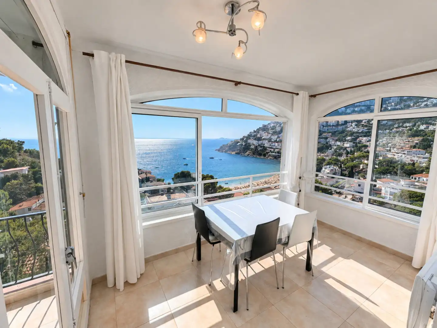 Balcony of Flat for sale in Roses  with Heating and Terrace