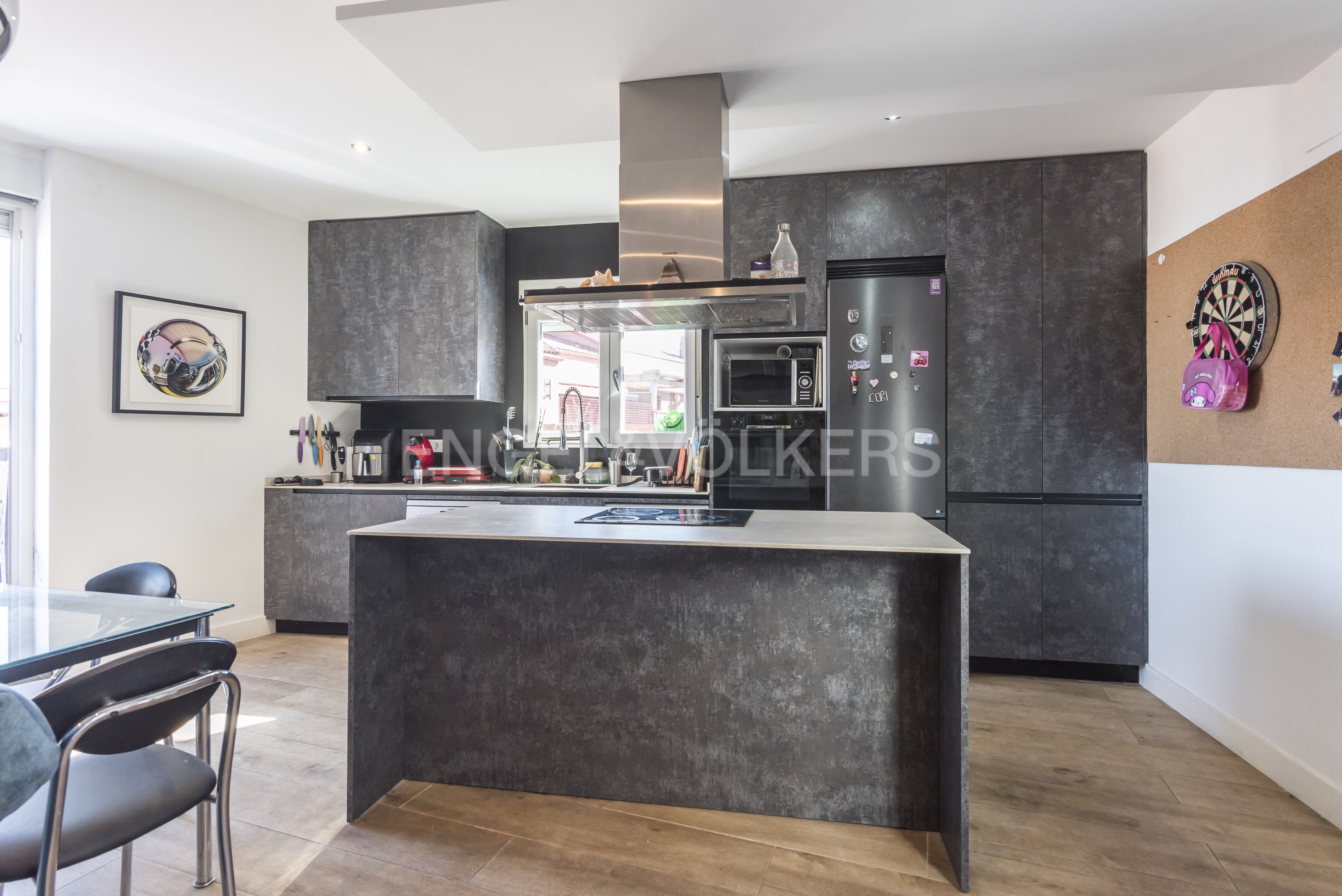 Kitchen of Attic for sale in  Madrid Capital  with Air Conditioner, Heating and Terrace