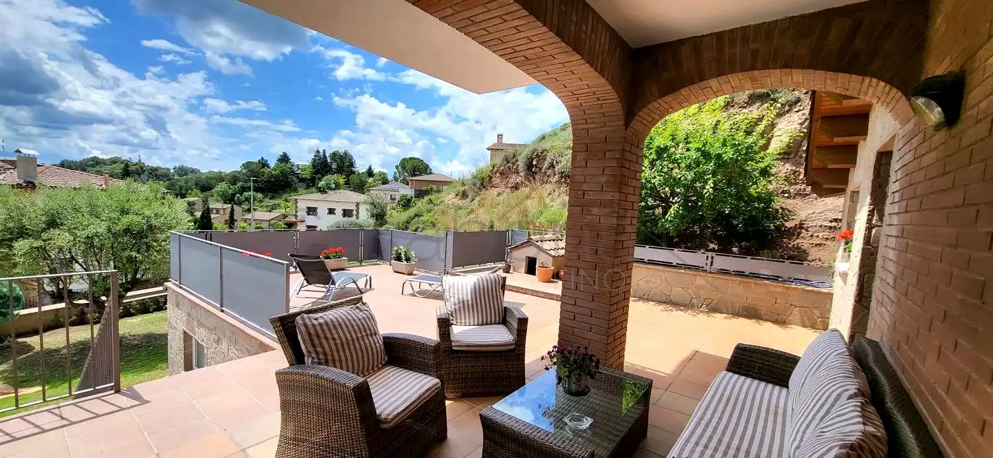 Terraza de Casa o chalet en venta en Olost con Jardín privado, Terraza y Piscina