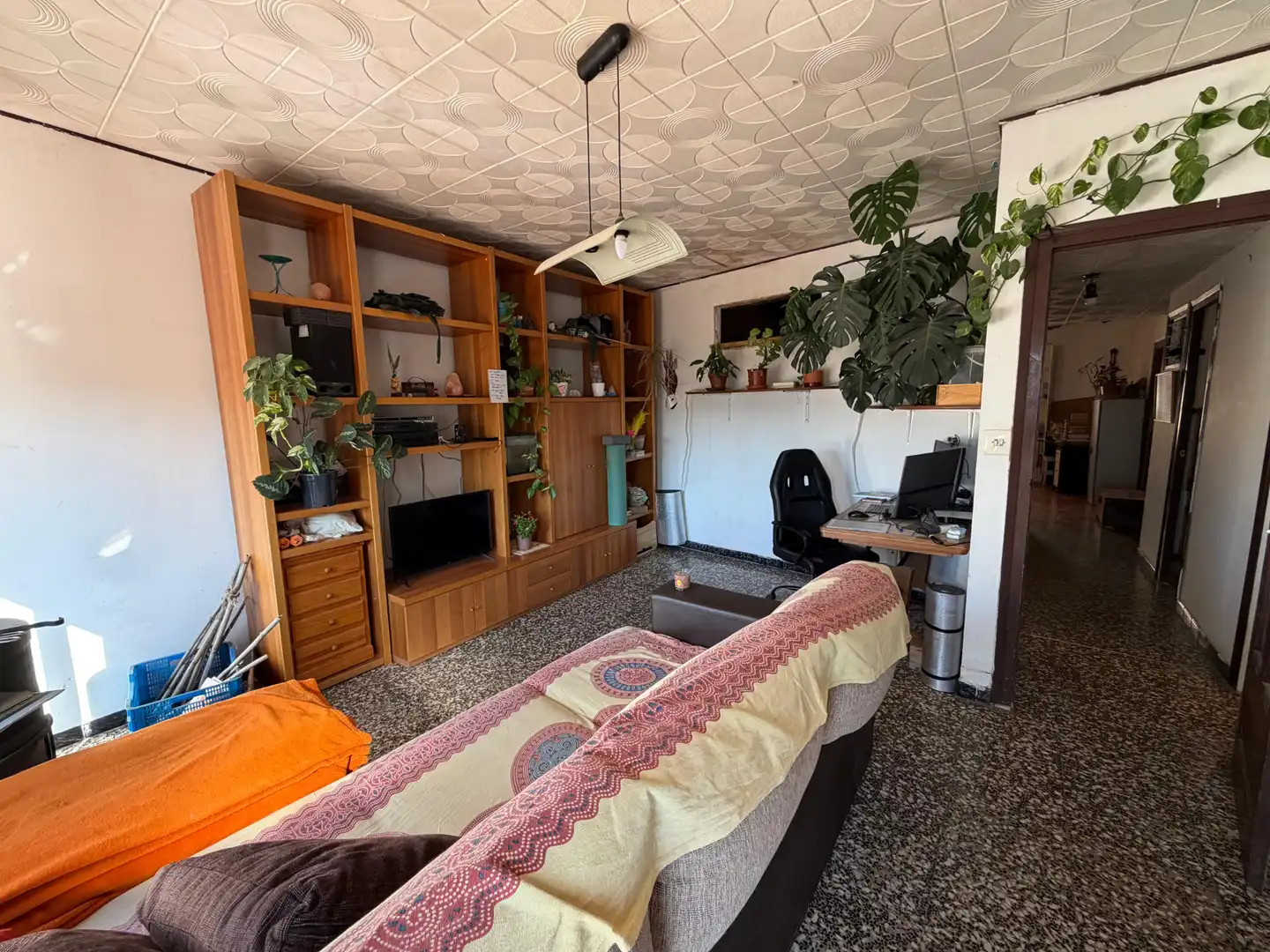 Sala d'estar de Casa adosada en venda en Els Guiamets amb Calefacció, Jardí privat i Terrassa