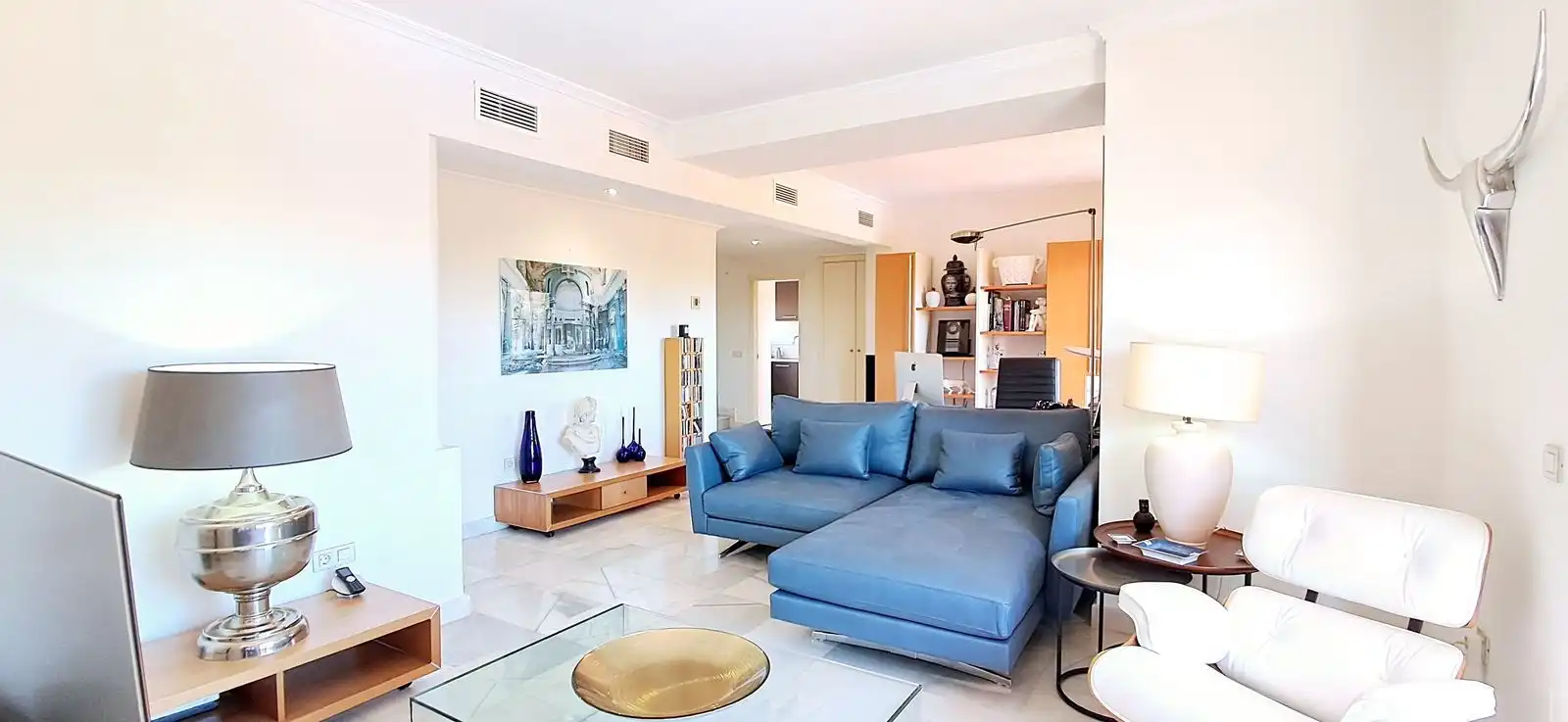 Living room of Duplexes for sale in Estepona  with Air Conditioner, Terrace and Storage room