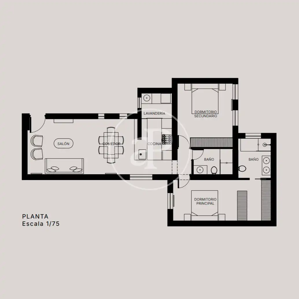 Piso en venta en Madrid con Aire acondicionado, Calefacción y Amueblado
