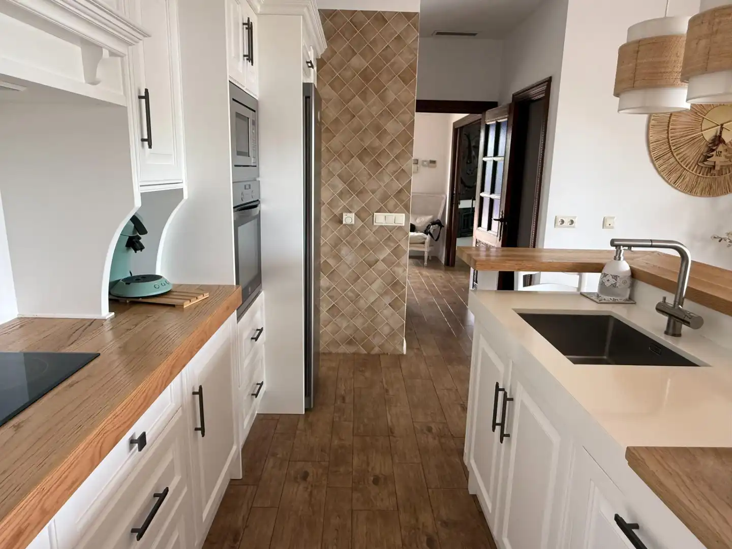 Cocina de Casa o chalet en venta en San Vicente del Raspeig / Sant Vicent del Raspeig con Aire acondicionado, Jardín privado y Terraza