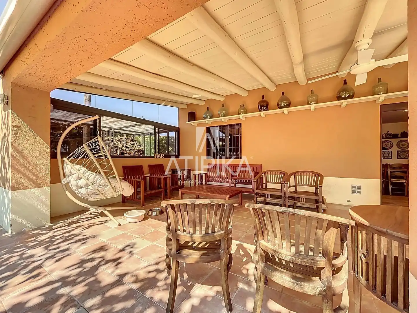 Terrace of Country homes for sale in La Granada  with Air Conditioner, Heating and Storage room