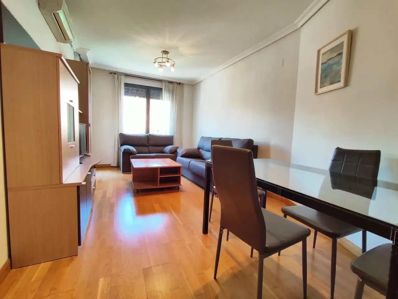 Wohnzimmer von Wohnung zur Miete in Albacete mit Klimaanlage, Heizung und Terrasse