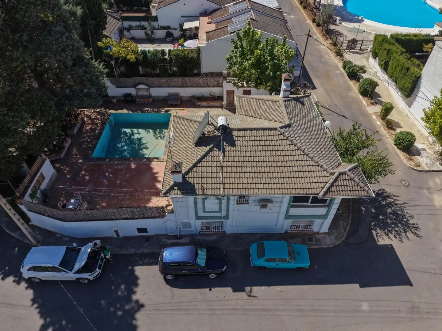 Vista exterior de Casa o chalet en venta en Albolote con Aire acondicionado, Jardín privado y Piscina