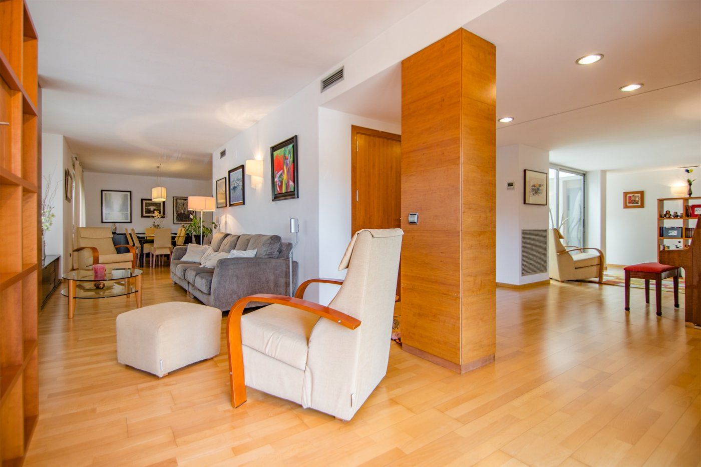 Sala de estar de Casa o chalet en venta en Figueres con Aire acondicionado, Parquet y Terraza