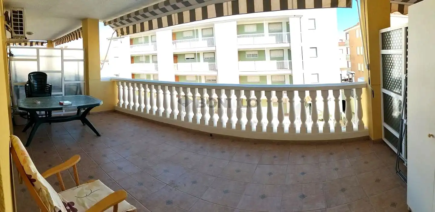 Terraza de Piso en venta en Moncofa con Terraza, Piscina y Amueblado