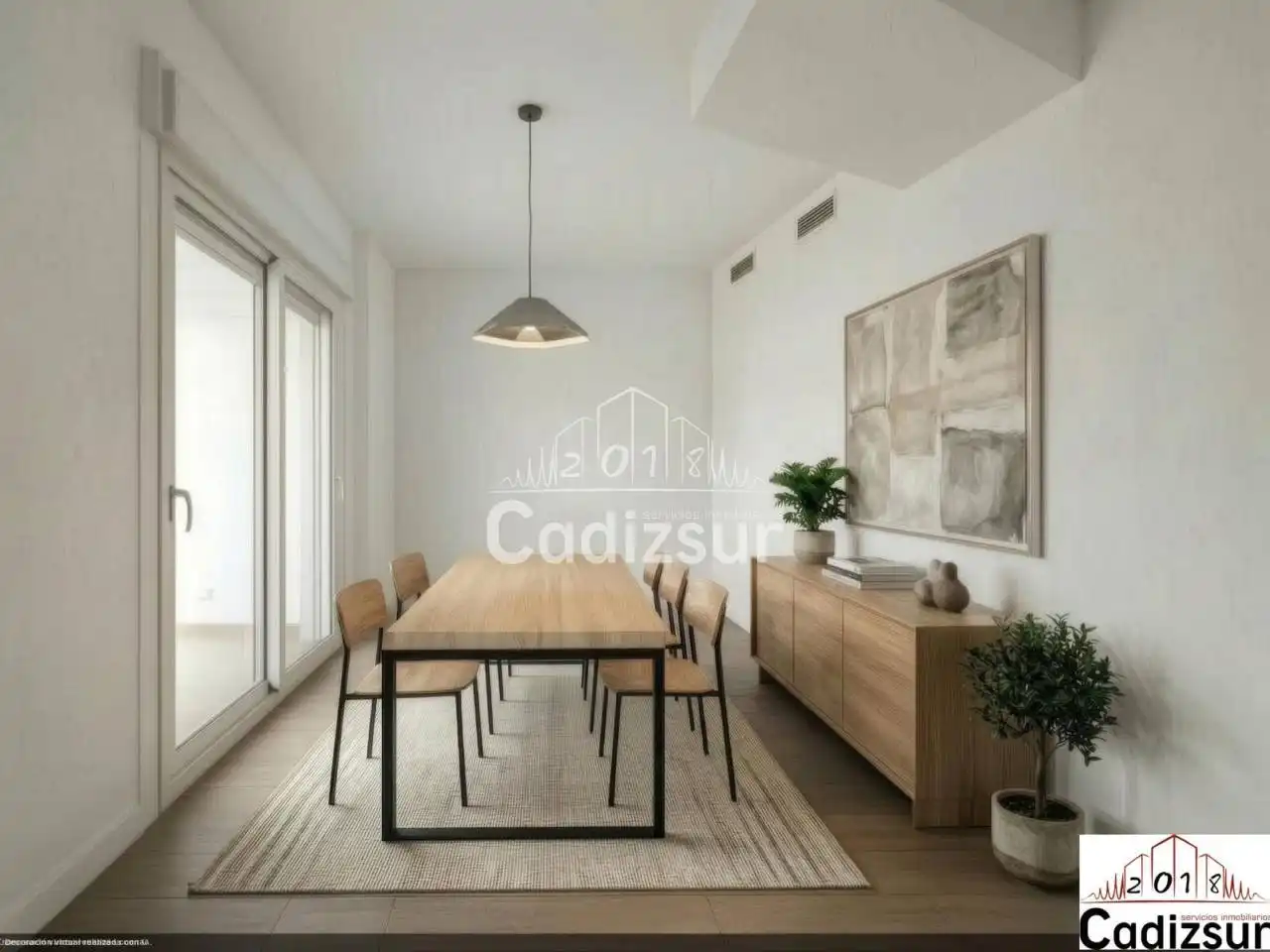Comedor de Casa adosada en venta en Puerto Real con Aire acondicionado, Calefacción y Jardín privado