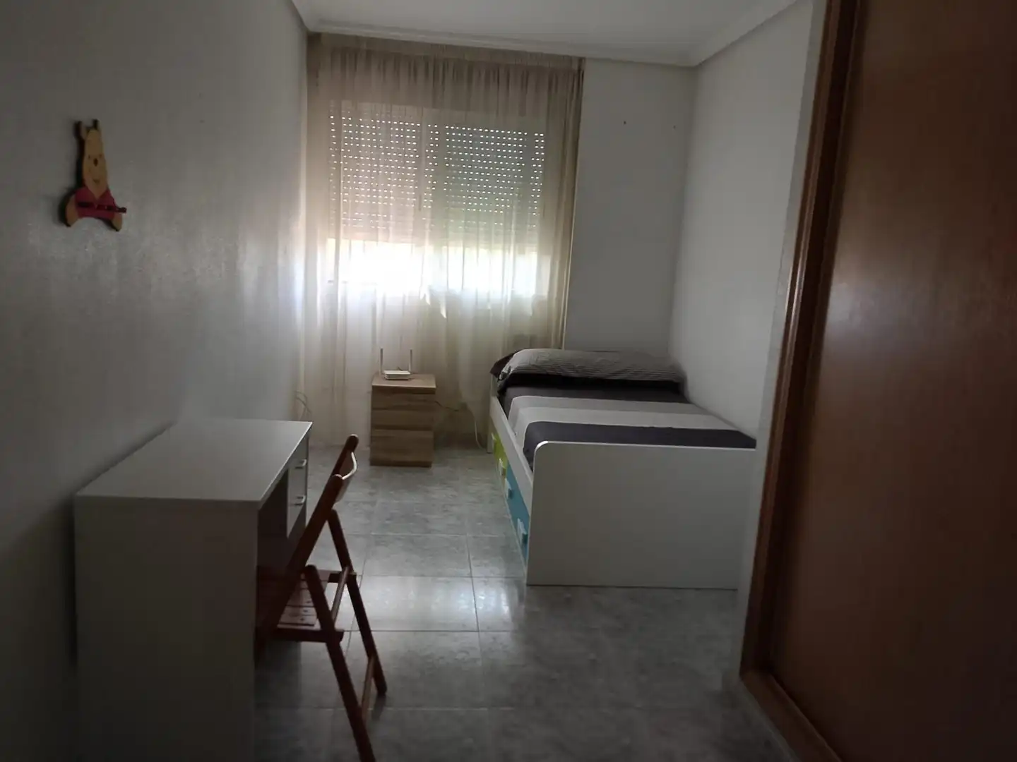 Schlafzimmer von Erdgeschoss zur Miete in Murcia mit Klimaanlage, Heizung und Terrasse