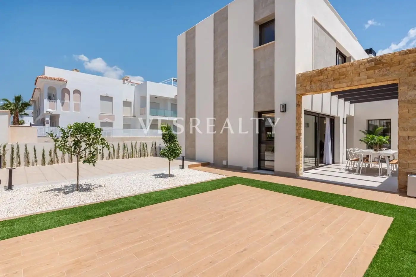 Vista exterior de Casa o chalet en venta en Rojales con Jardín privado, Trastero y Piscina