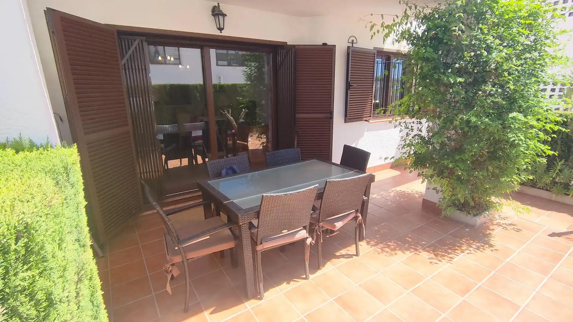 Terrasse von Erdgeschoss zum Verkauf in Pulpí mit Klimaanlage, Terrasse und Möbliert