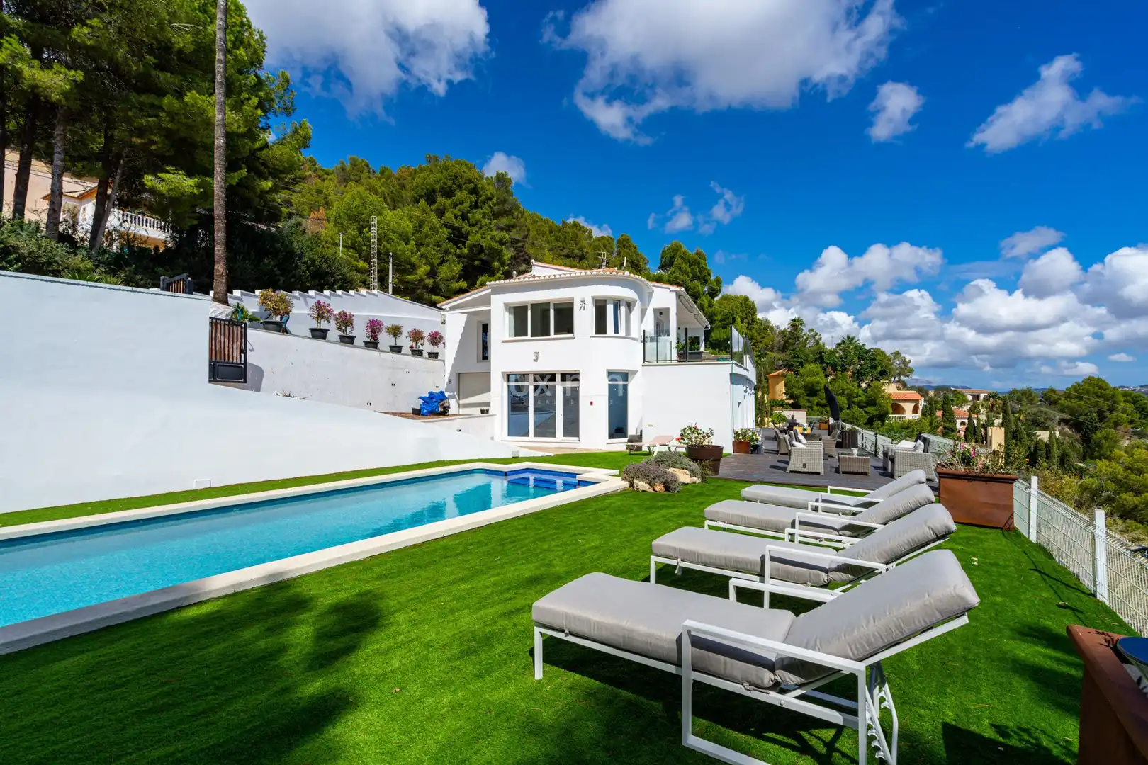 Garten von Haus oder Chalet zum Verkauf in Calpe / Calp mit Klimaanlage, Heizung und Terrasse