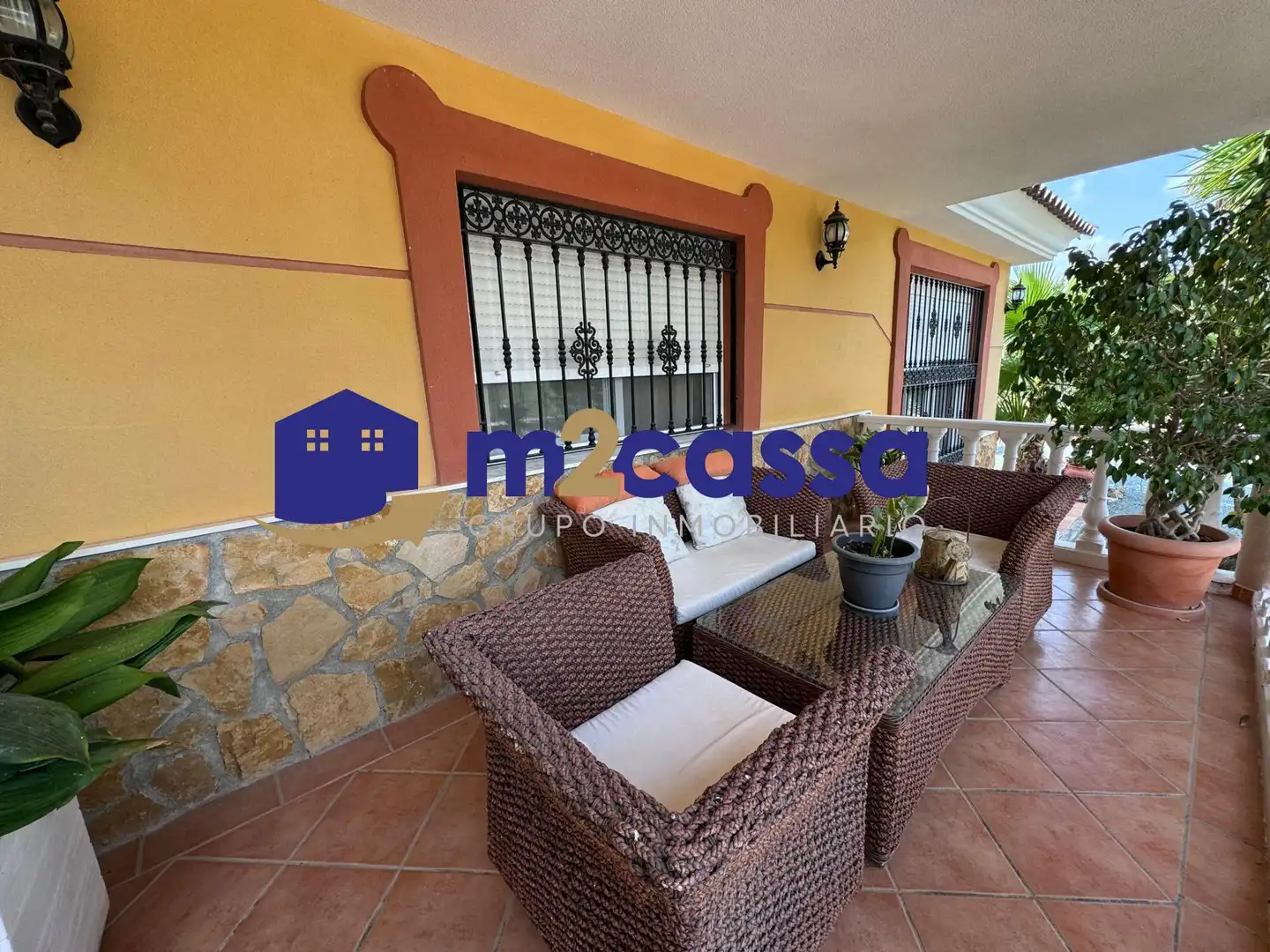 Terrassa de Casa o xalet en venda en Puerto Lumbreras amb Jardí privat, Terrassa i Piscina