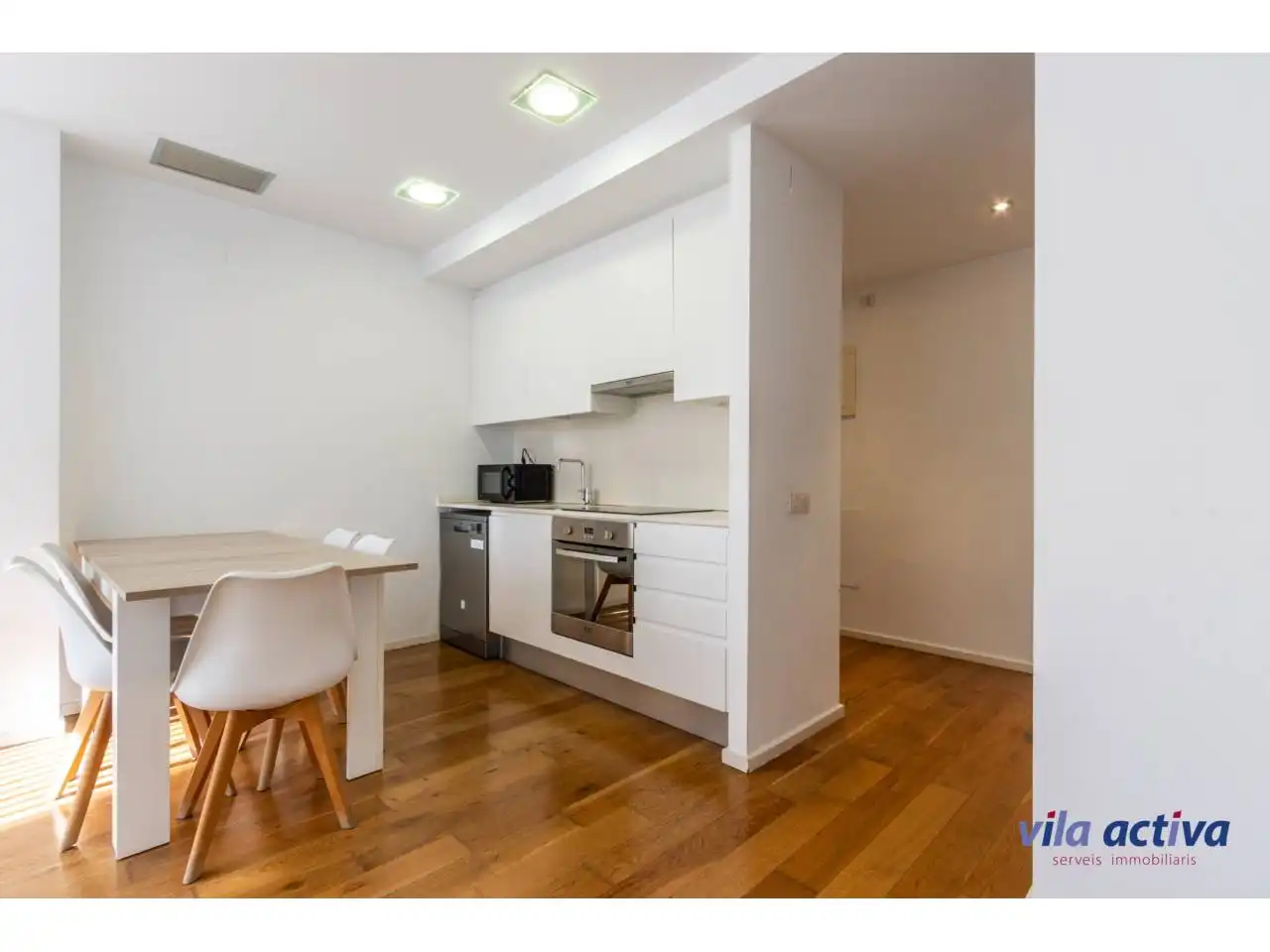 Kitchen of Flat for sale in Sabadell  with Air Conditioner, Heating and Parquet flooring