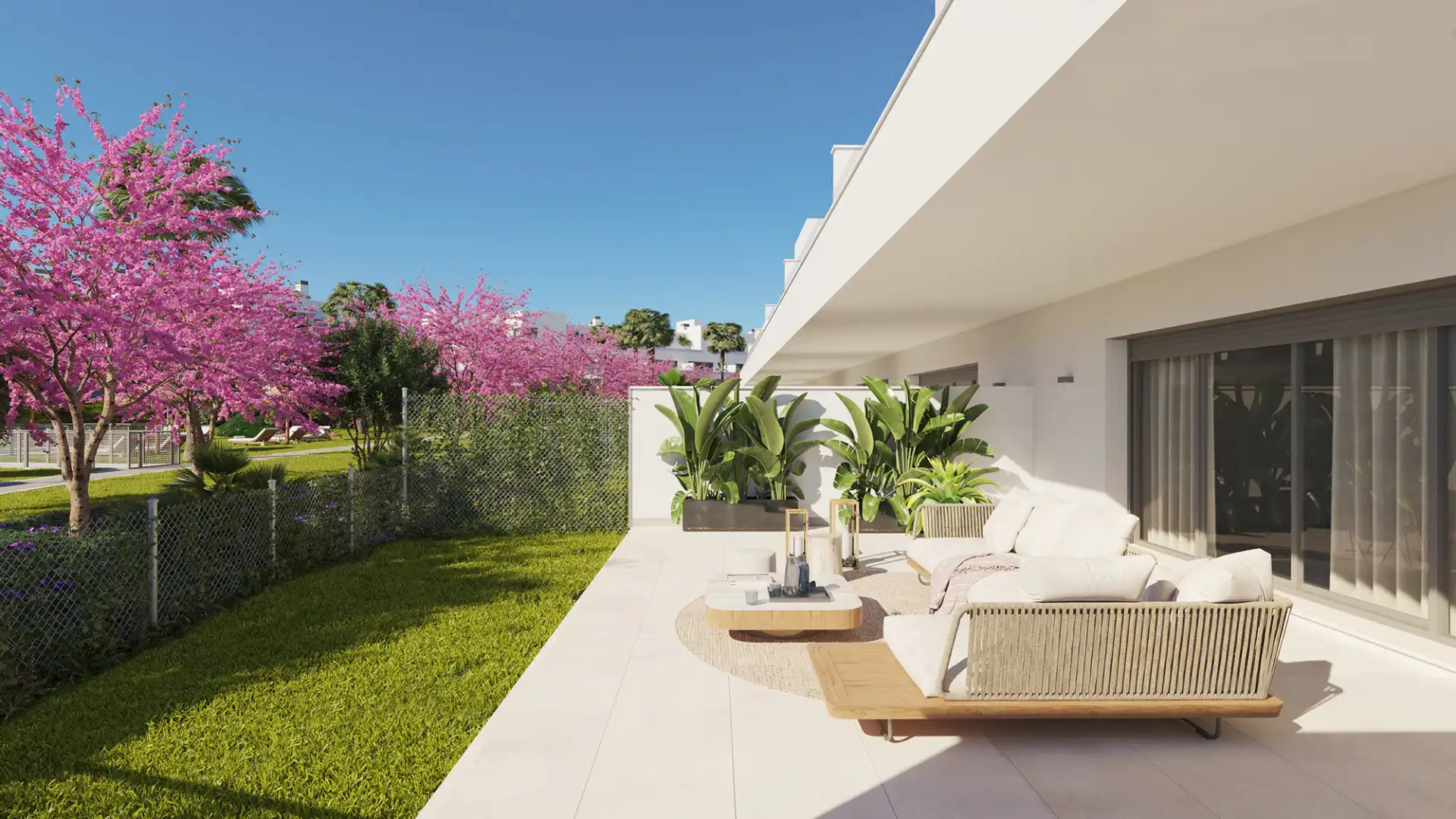 Terrace of Apartments for sale in Estepona  with Air Conditioner, Terrace and Swimming Pool