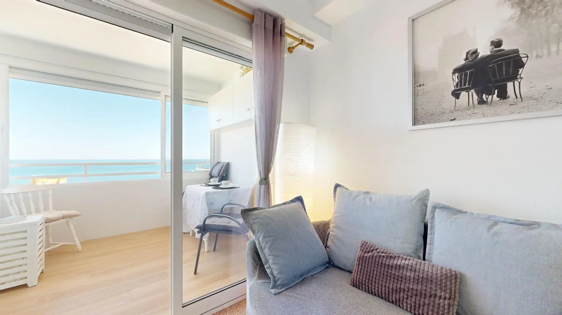 Dormitori de Apartament de lloguer en Elche / Elx amb Aire condicionat, Calefacció i Terrassa