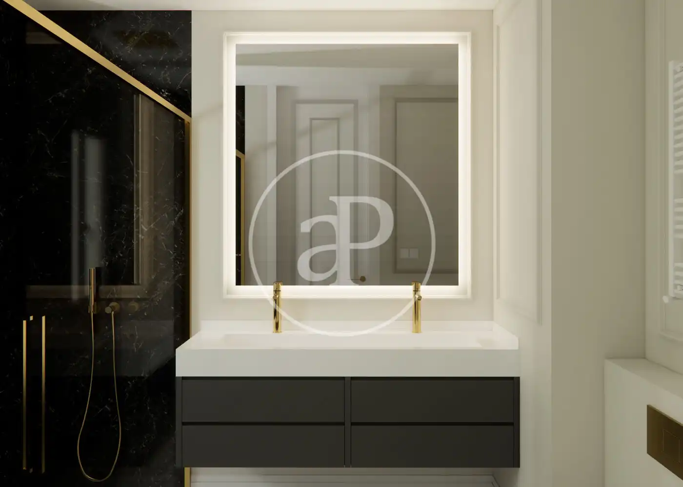 Bathroom of Flat for sale in Madrid  with Air Conditioner, Heating and Furnished