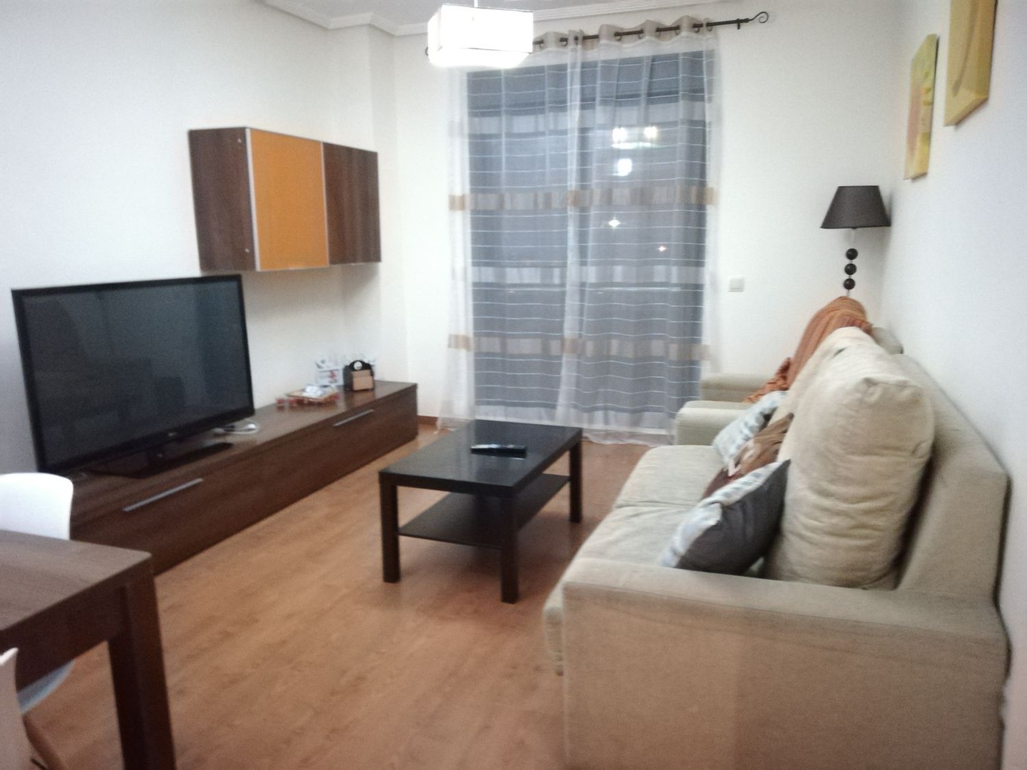 Living room of Flat to rent in  Huelva Capital  with Furnished and Balcony