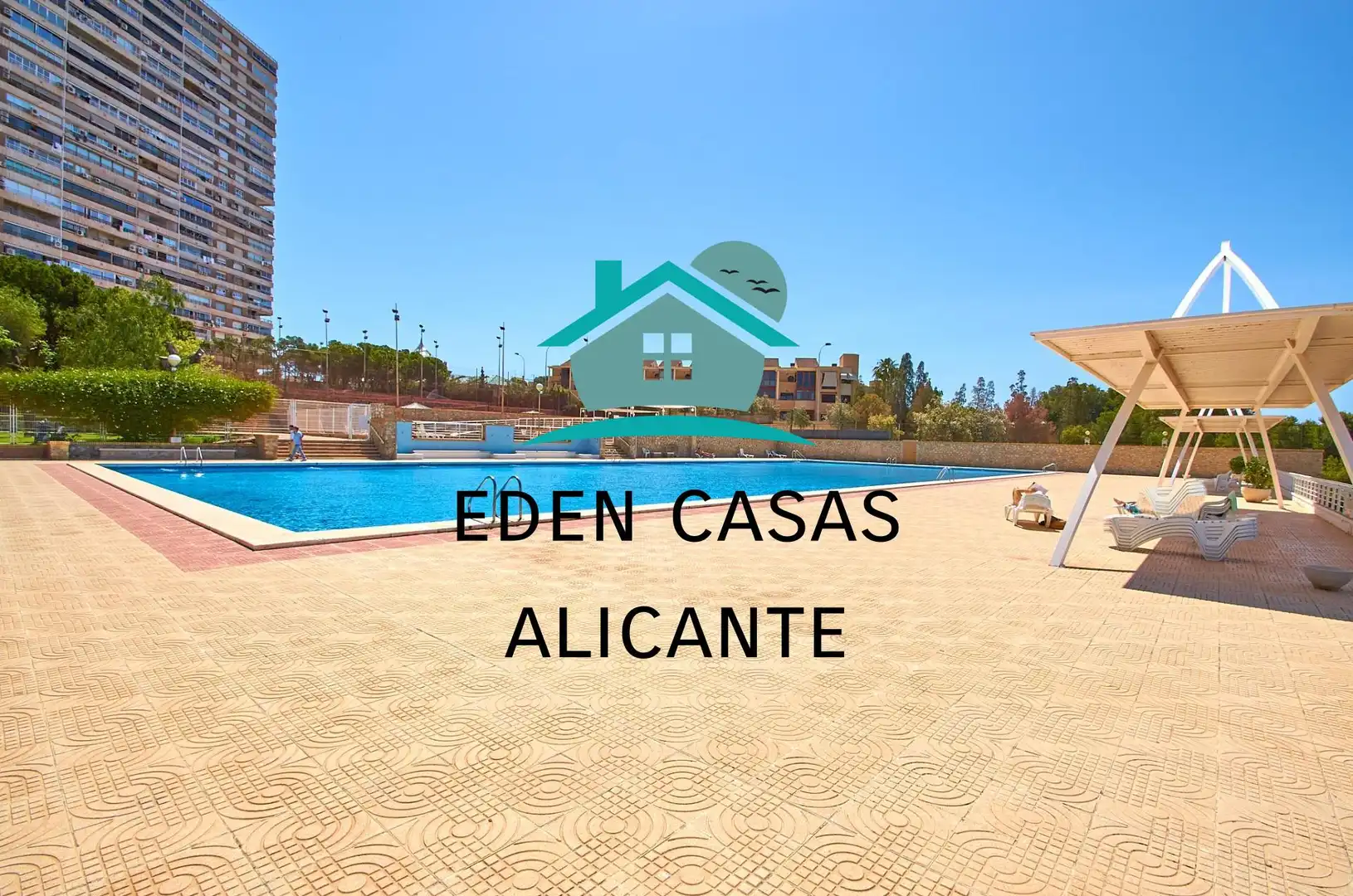 Außenansicht von Wohnungen zum Verkauf in Alicante / Alacant mit Klimaanlage, Heizung und Privatgarten