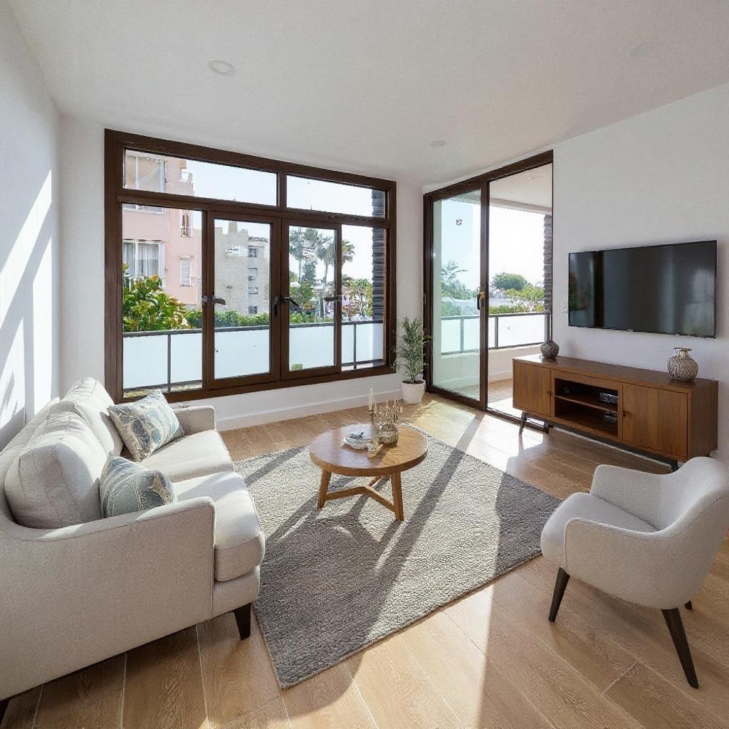 Living room of Flat for sale in Benalmádena  with Air Conditioner and Terrace