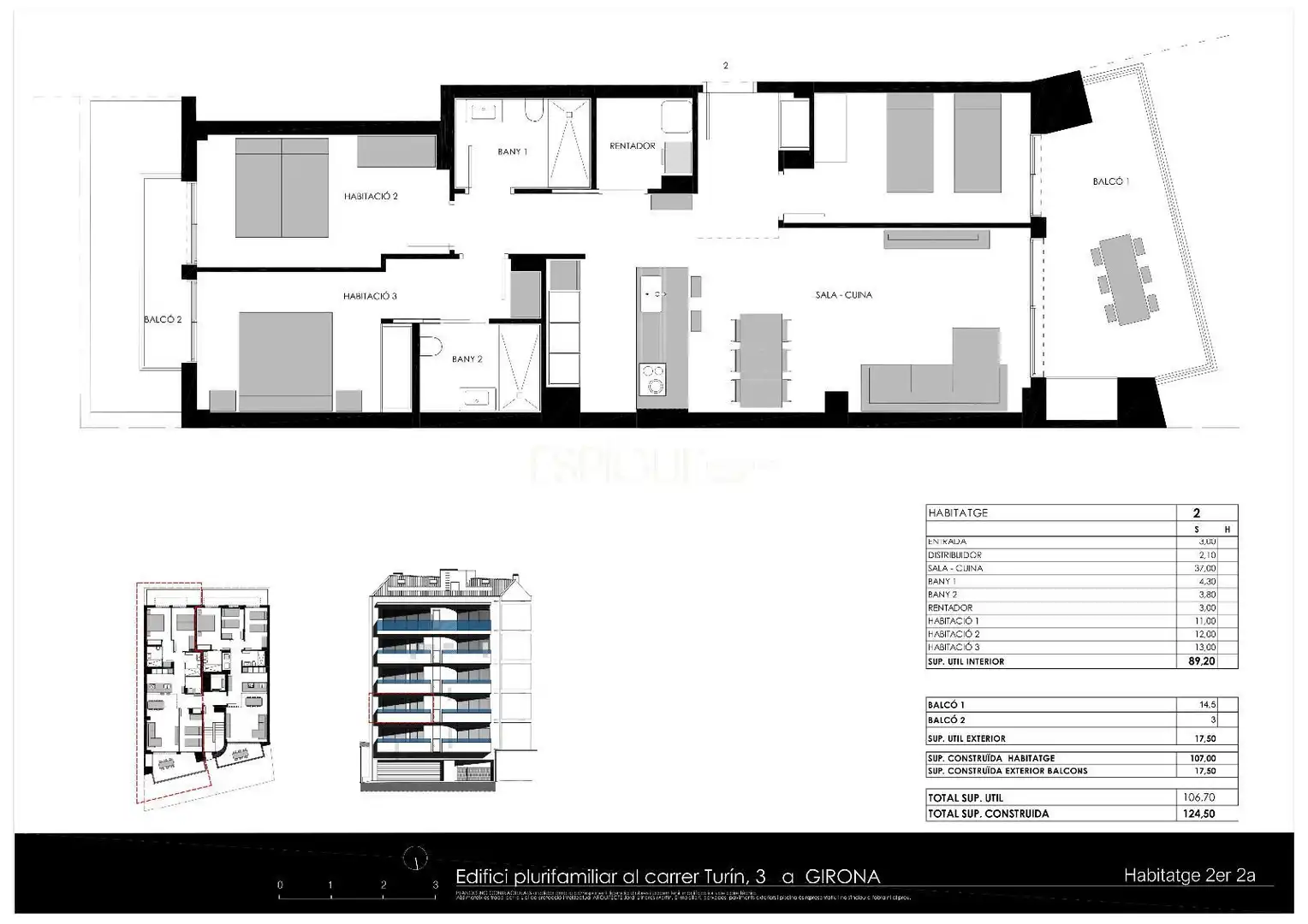 Flat for sale in Girona  with Air Conditioner, Heating and Terrace