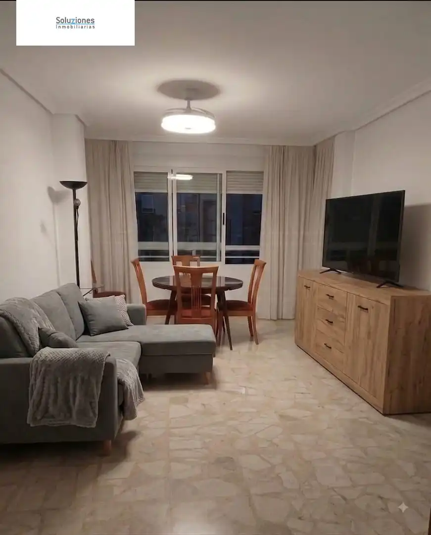 Living room of Flat for rent in Albacete  with Heating, Terrace and Balcony
