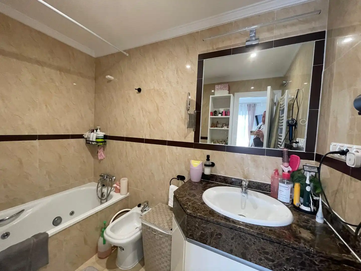 Bany de Casa adosada en venda en Mijas amb Aire condicionat, Jardí privat i Terrassa