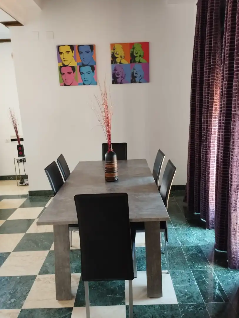Dining room of Attic for rent in Marbella  with Air Conditioner, Heating and Terrace