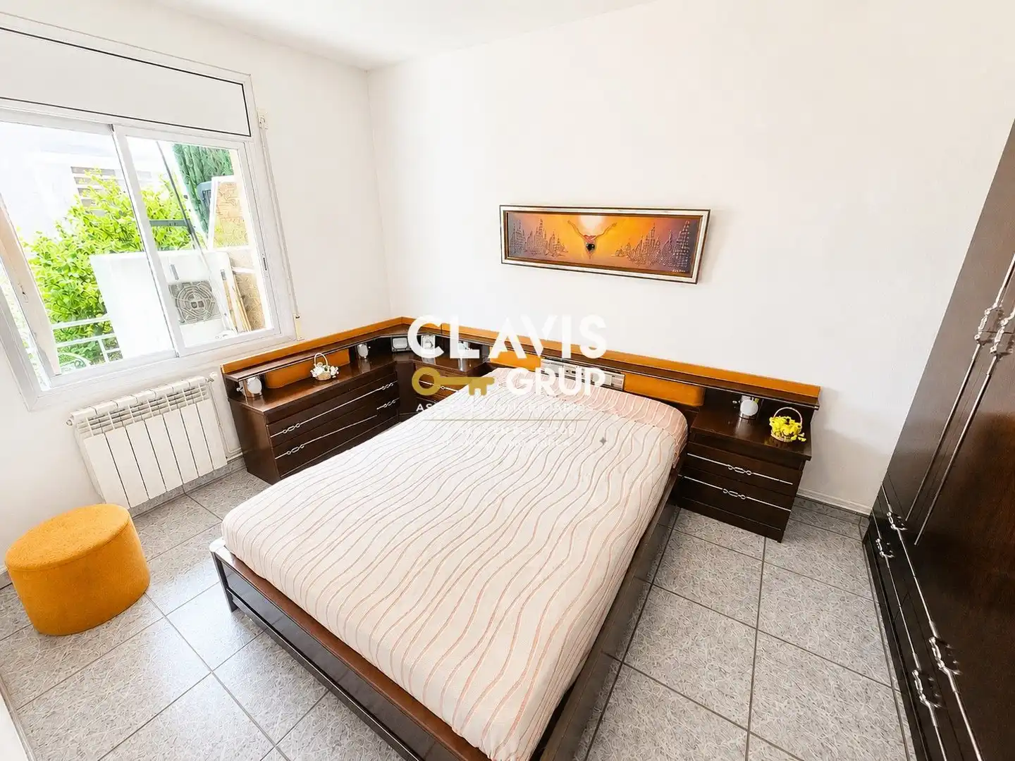 Schlafzimmer von Wohnung zum Verkauf in Barcelona mit Heizung, Terrasse und Möbliert