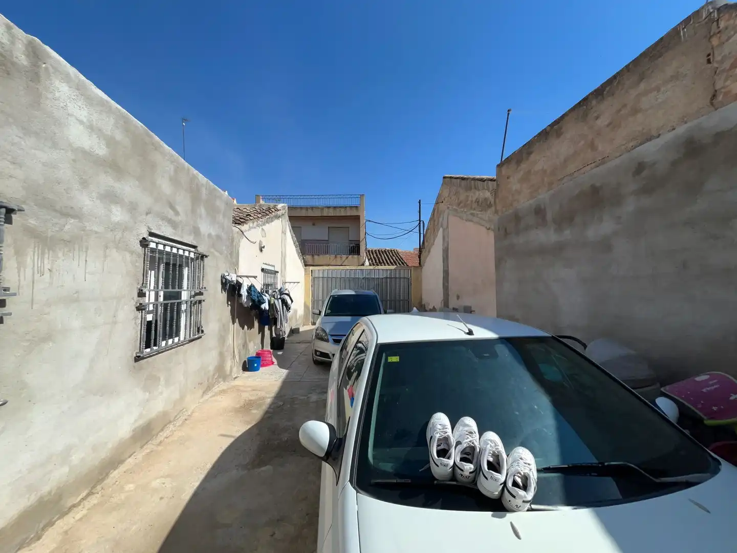 Außenansicht von Einfamilien-Reihenhaus zum Verkauf in Fuente Álamo de Murcia mit Klimaanlage, Terrasse und Möbliert
