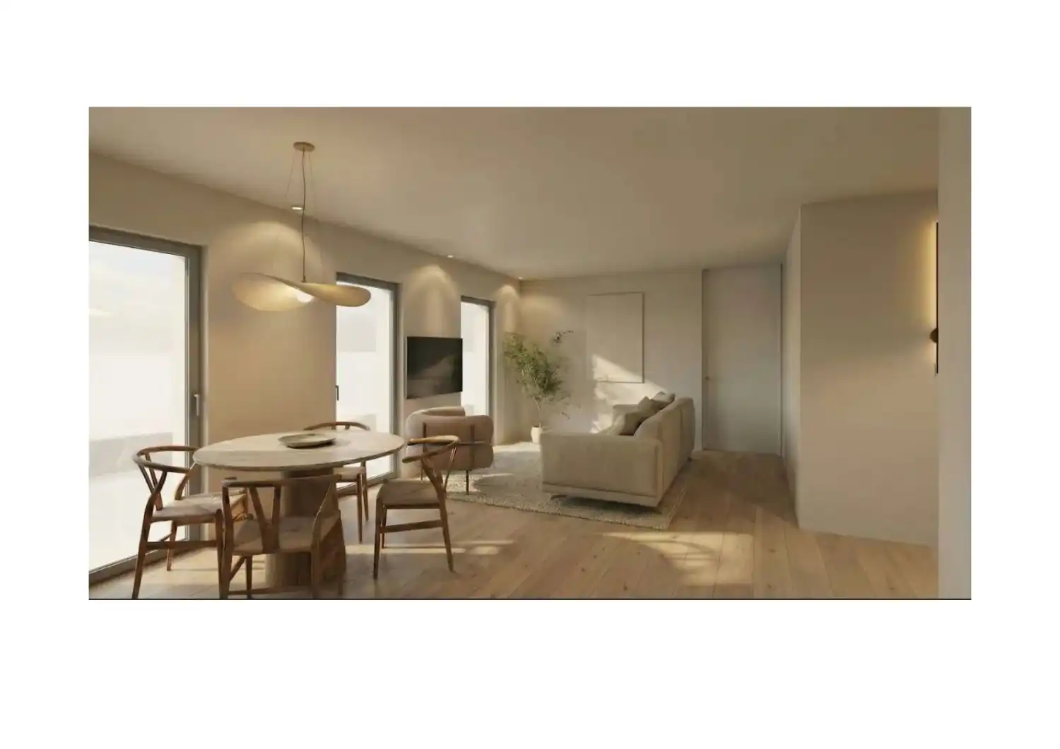 Sala de estar de Piso en venta en Ames con Calefacción, Jardín privado y Terraza