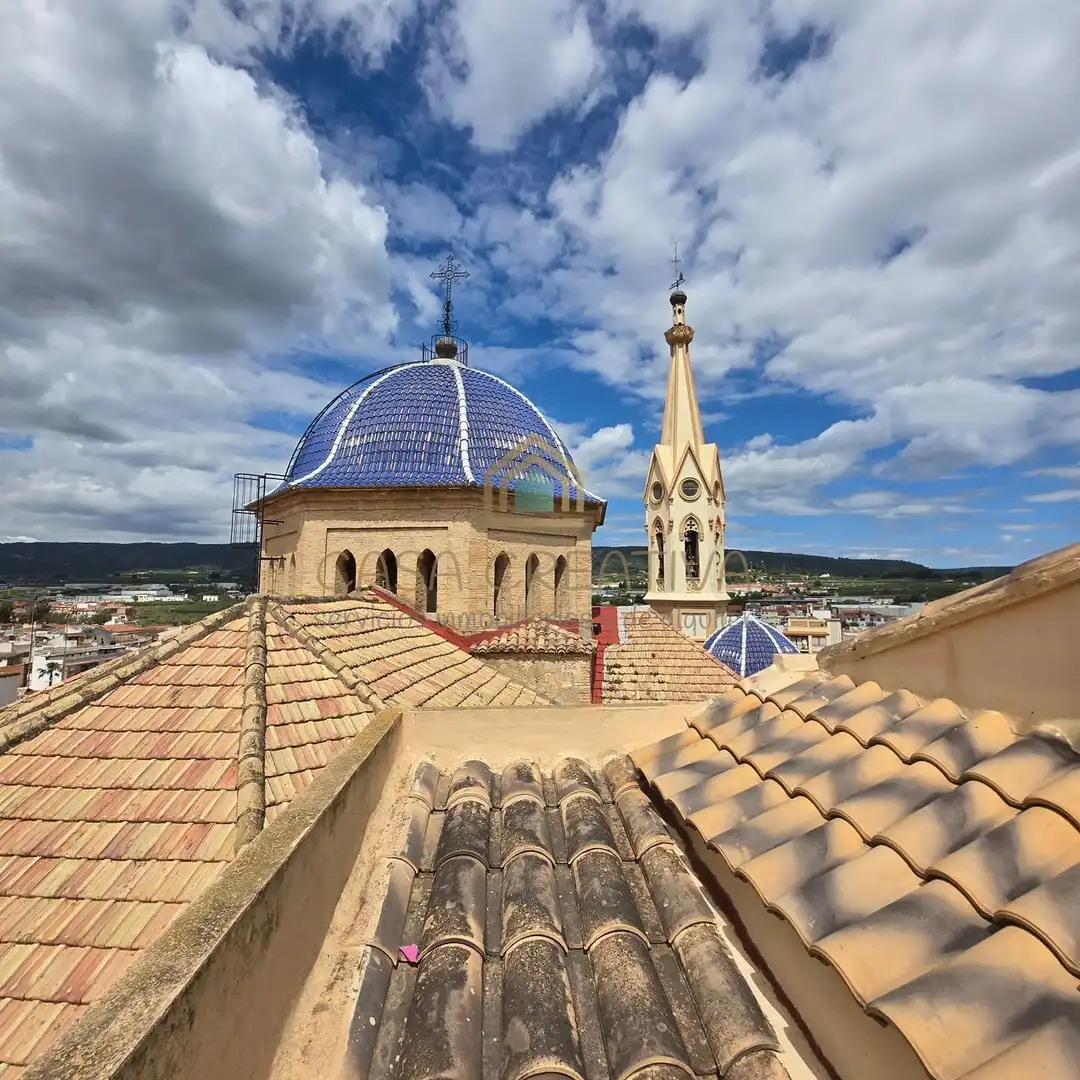Vista exterior de Casa o xalet en venda en Mogente / Moixent amb Aire condicionat, Terrassa i Traster