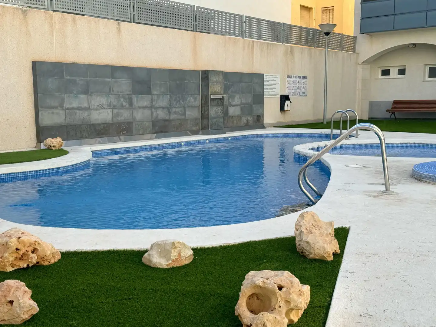 Swimming pool of Apartments for rent in El Campello  with Air Conditioner, Private garden and Terrace