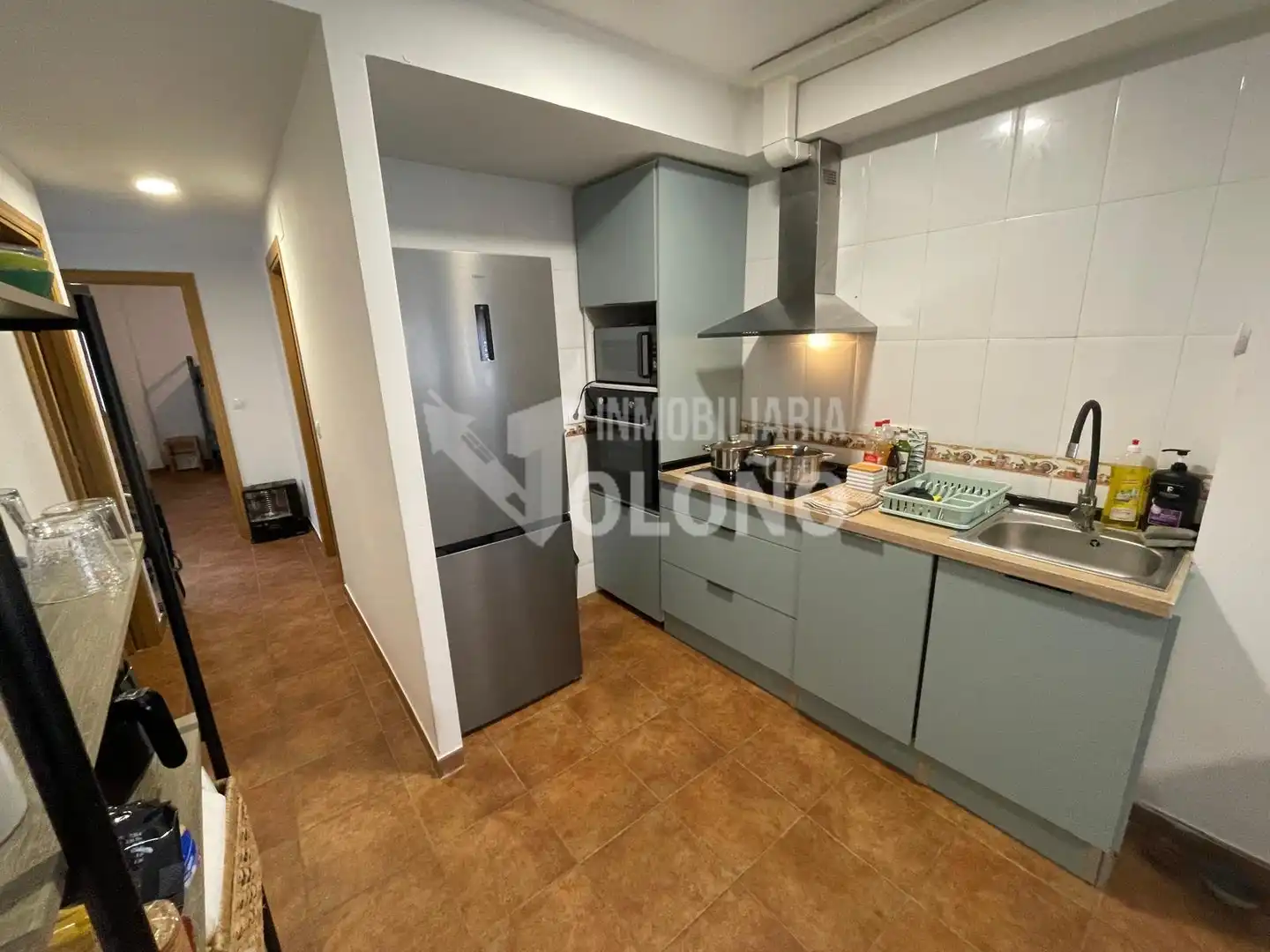 Cuina de Apartament en venda en Cuzcurrita de Río Tirón amb Calefacció, Terrassa i Moblat