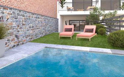 Swimming pool of Single-family semi-detached for sale in Mollet del Vallès  with Air Conditioner, Terrace and Swimming Pool