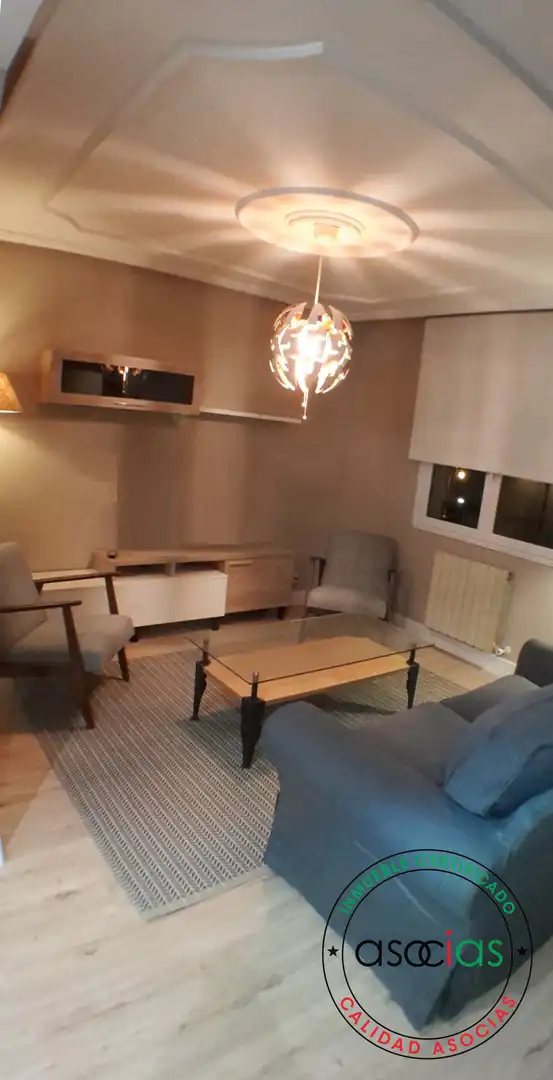 Living room of Flat for sale in Gijón   with Heating and Furnished