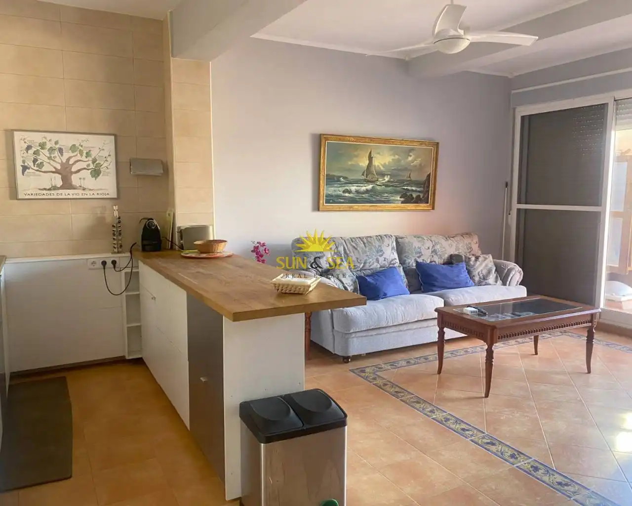Living room of Apartments for rent in Cartagena  with Air Conditioner, Heating and Terrace