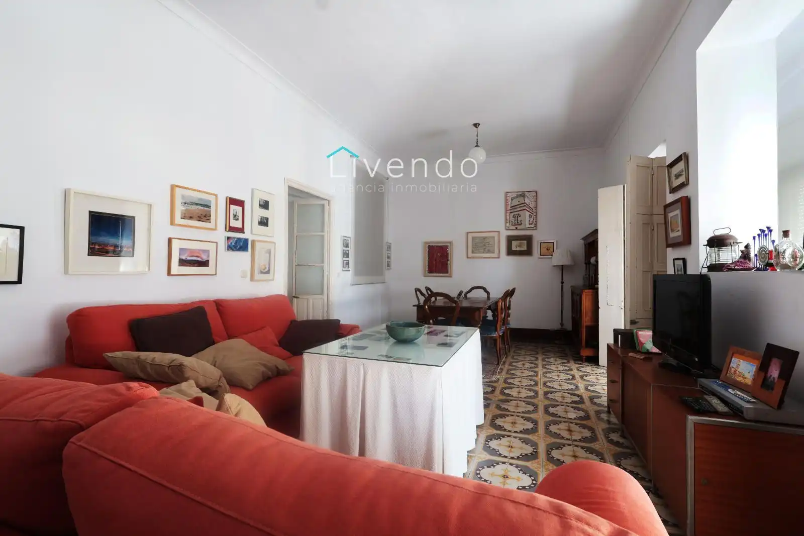 Wohnzimmer von Maisonette zum Verkauf in San Fernando mit Klimaanlage und Terrasse