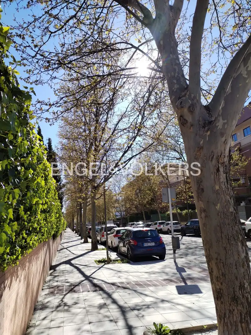 Vista exterior de Dúplex en venta en Alcorcón con Aire acondicionado, Calefacción y Jardín privado