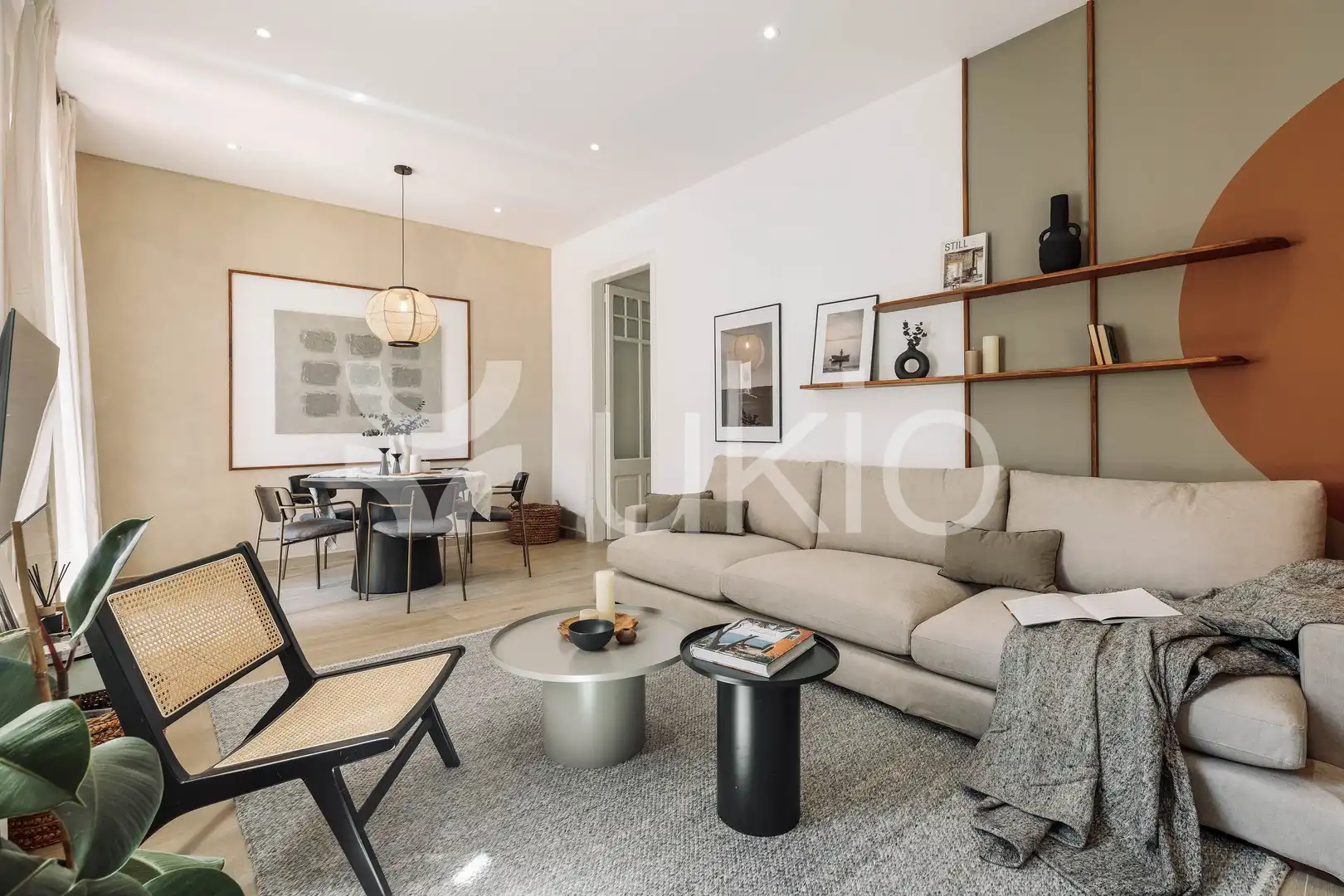 Living room of Apartments for rent in Barcelona  with Air Conditioner, Heating and Terrace