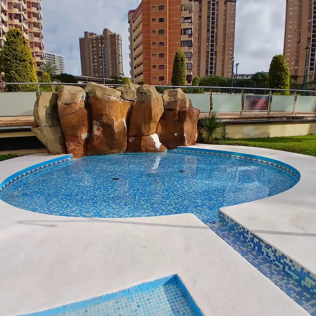 Swimming pool of Flat for sale in Finestrat  with Private garden and Community pool